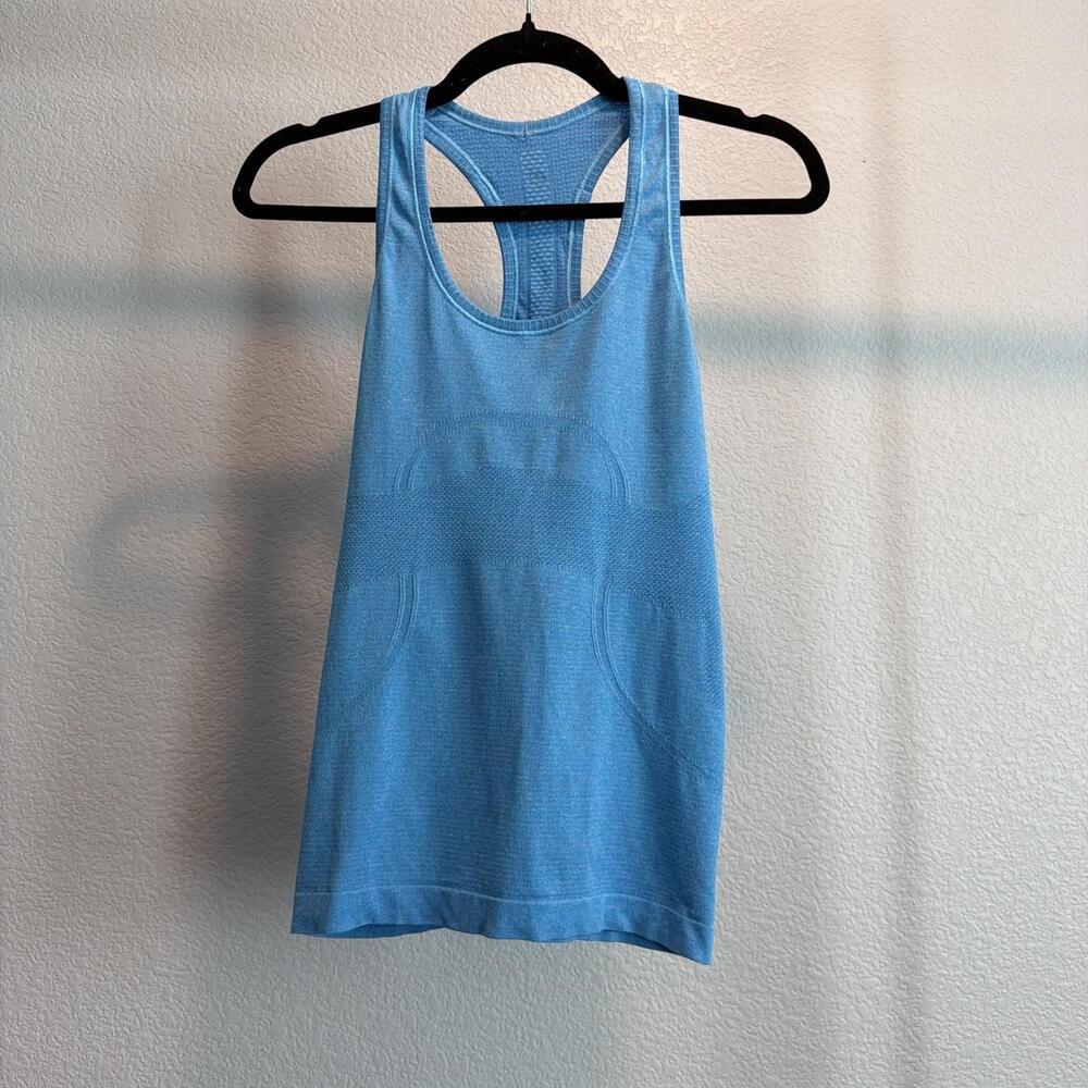 Lululemon Heather Blue Seamless Racerback Tank